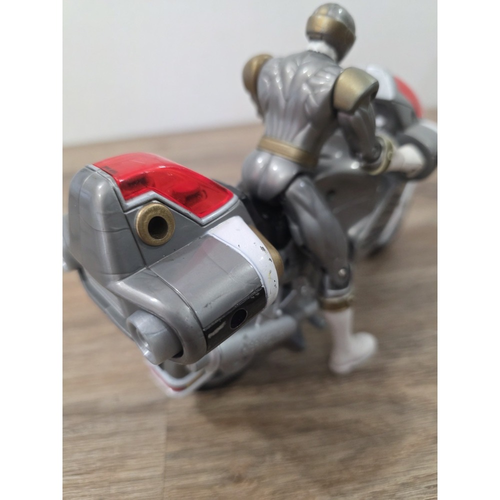 1999 Power Rangers Lightspeed Rescue Titanium Ranger & Lightspeed Cycle & Extras - Picture 8 of 13